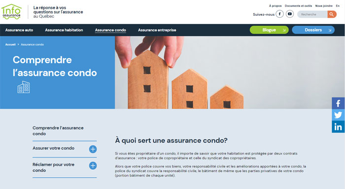 Infoassurance - Assurance condo
